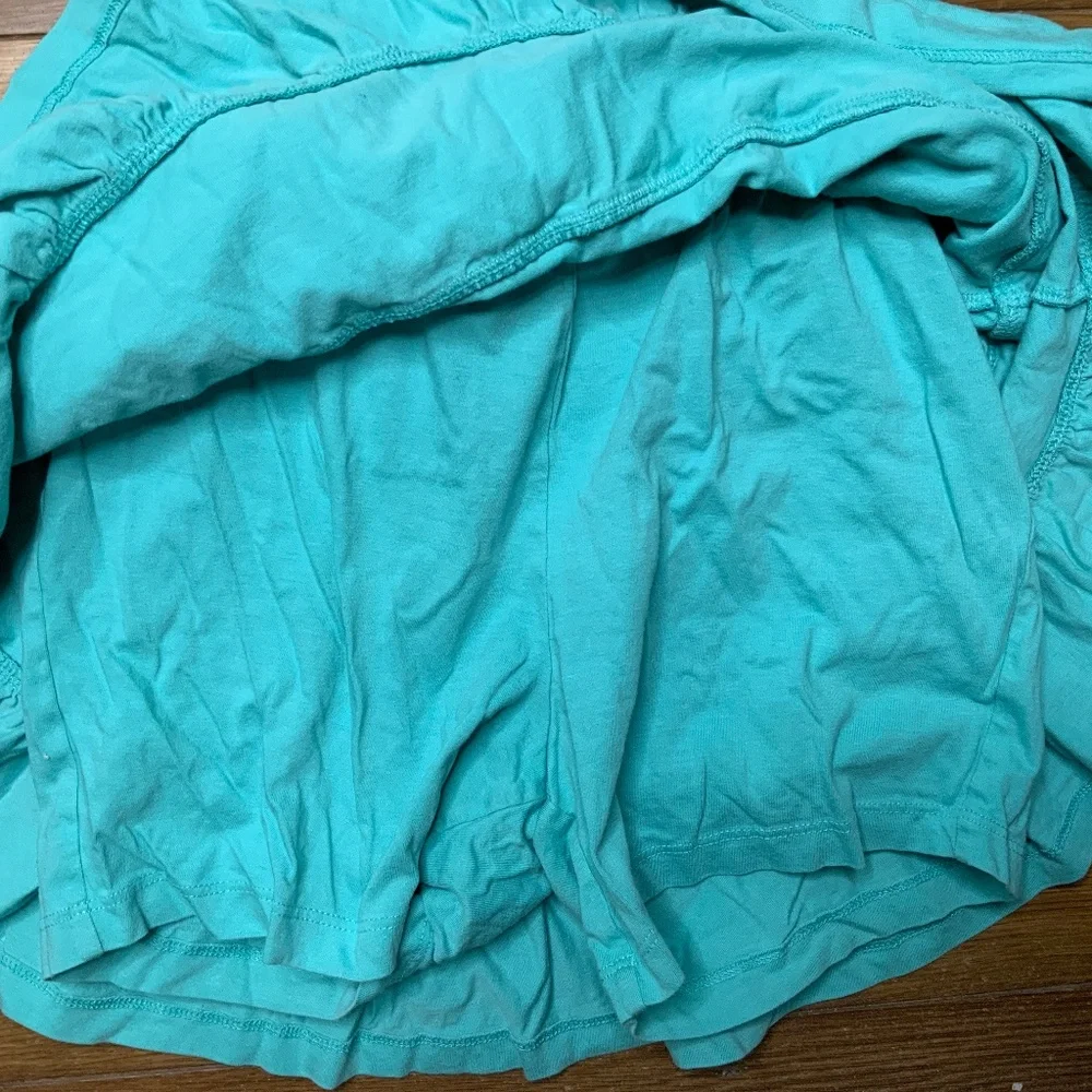 Hanna Andersson Tiered Blue Ruffle Skirt w/ Undershorts